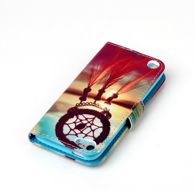 iPod Touch 5 6 case wallet leather case printed
