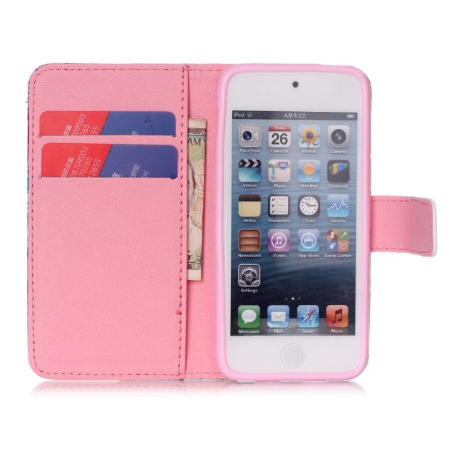 iPod Touch 5 6 case wallet leather case printed iPod Touch 5 6 case wallet leather case printed