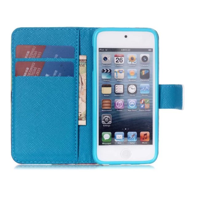 iPod Touch 5 6 case wallet leather case printed iPod Touch 5 6 case wallet leather case printed