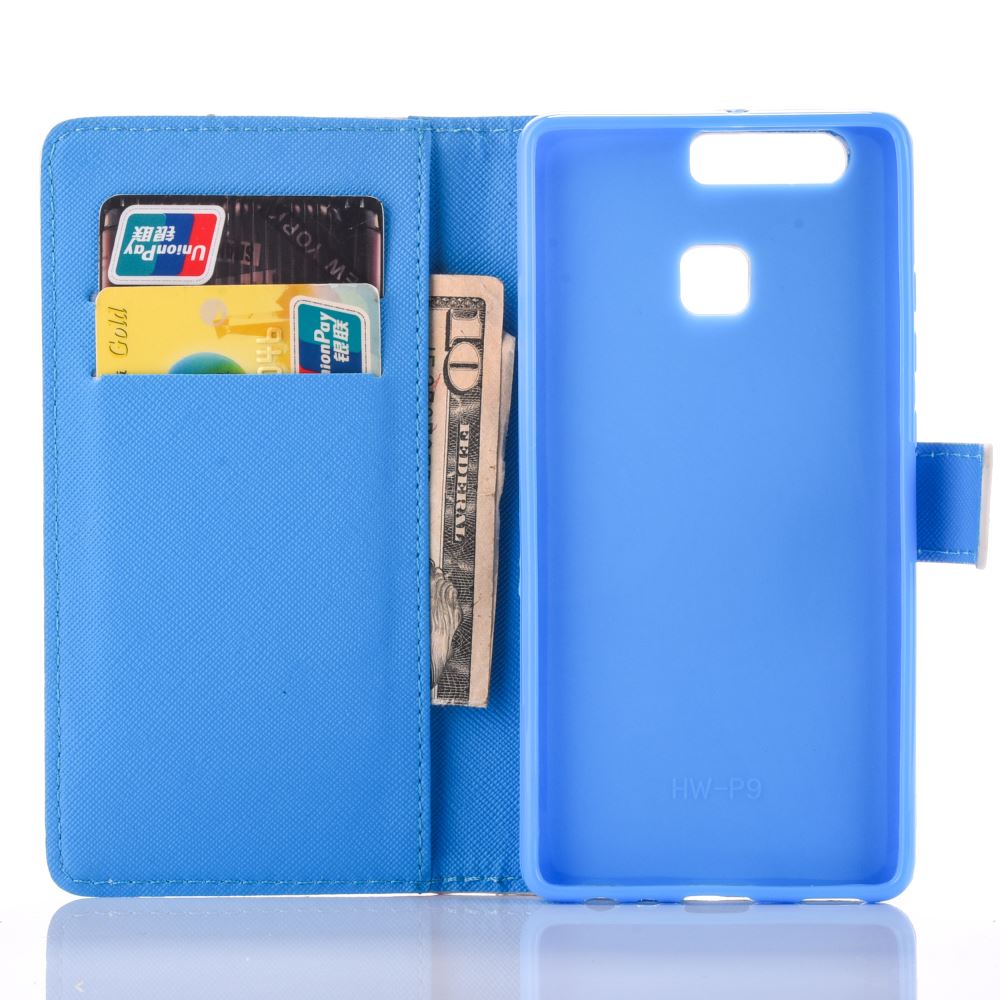 Huawei P9 case wallet leather case printed