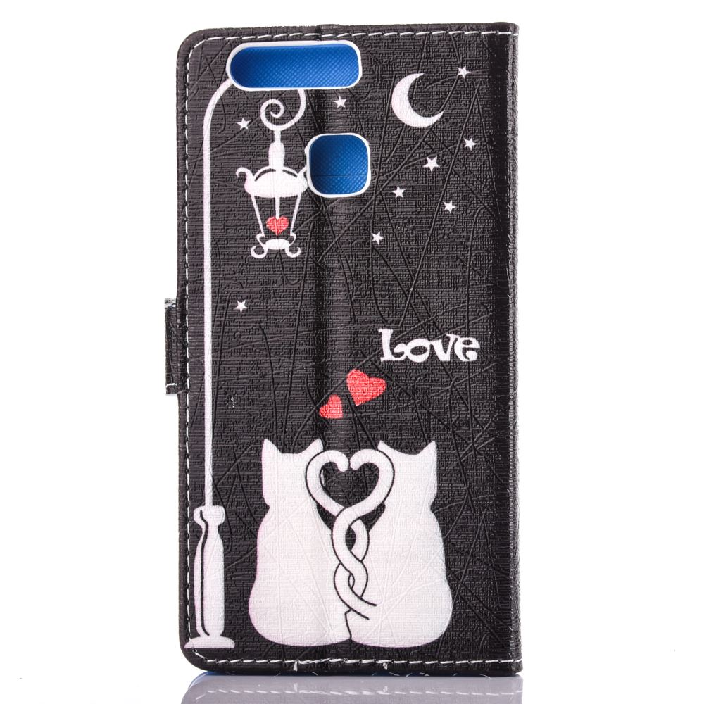 Huawei P9 case wallet leather case printed