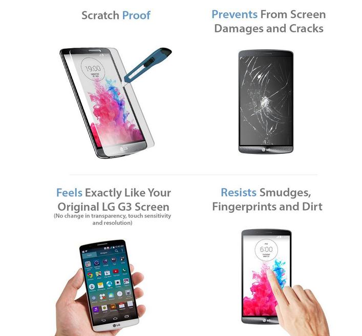 LG G3 tempered Glass Screen Protector