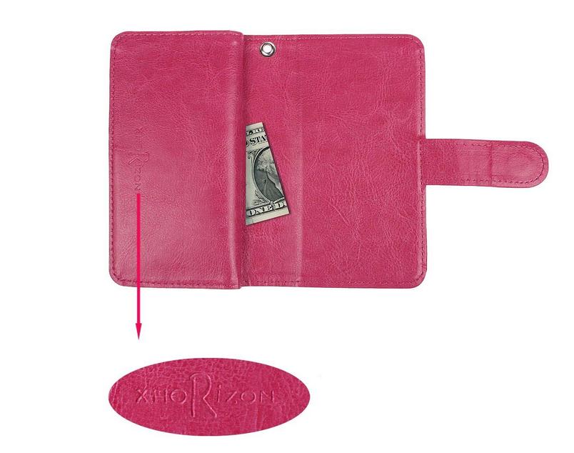 Galaxy S5 double wallet leather case detachable
