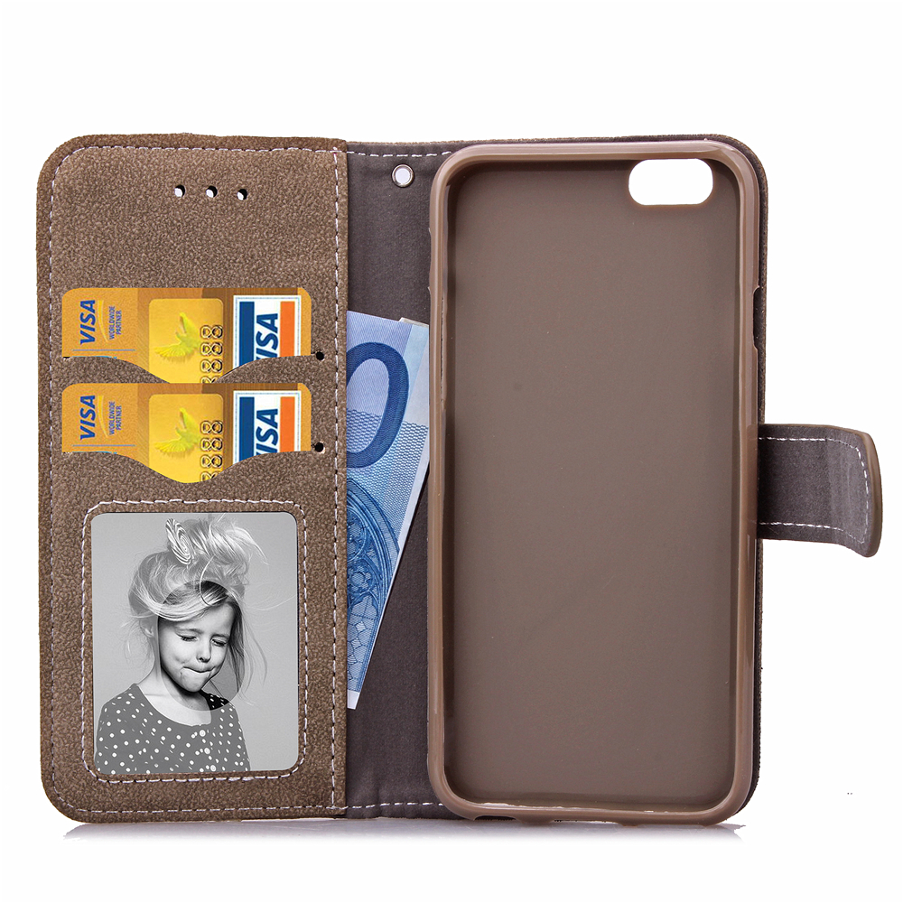 iPhone 6 Plus Multifunction wallet ID leather case