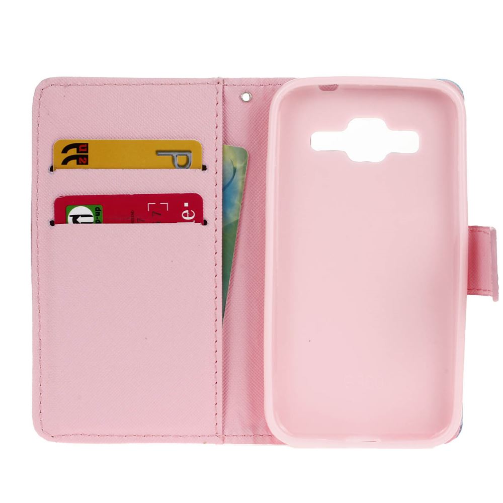 Galaxy Core Prime case wallet leather case printed