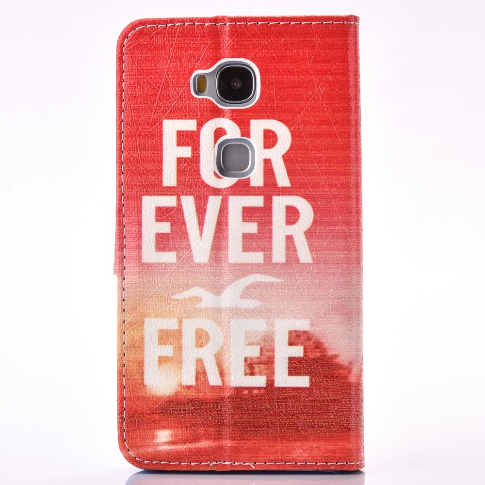HUAWEI GR5 case wallet leather case printed