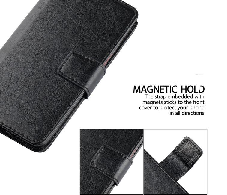 Huawei Y6 vintage fine leather wallet case