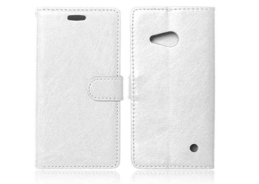 Lumia 550 vintage fine leather wallet case