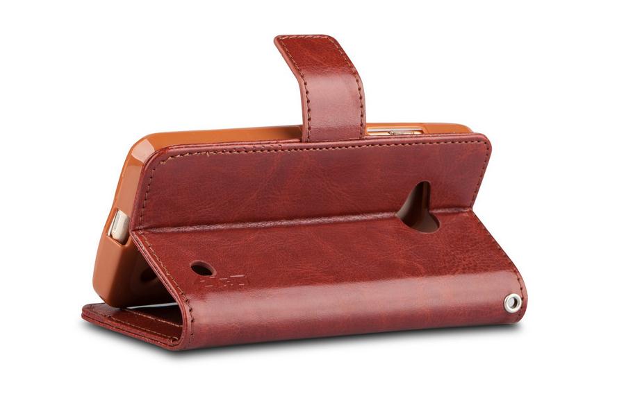 Lumia 550 vintage fine leather wallet case Lumia 550 vintage fine leather wallet case