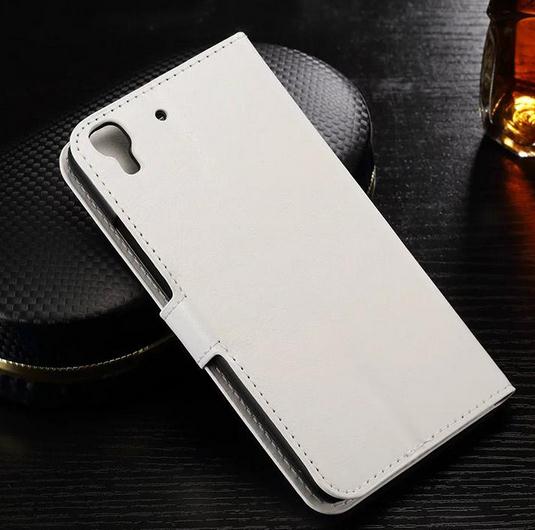 Huawei Y6 vintage fine leather wallet case