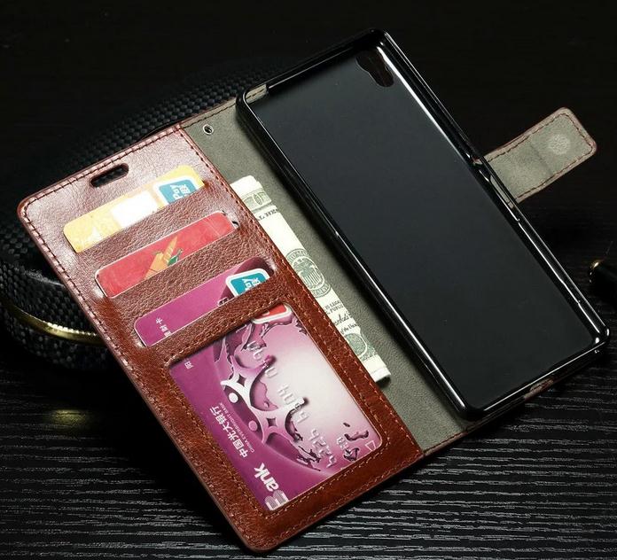 Sony Xperia X vintage fine leather wallet case Sony Xperia X vintage fine leather wallet case