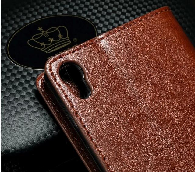 Sony Xperia X vintage fine leather wallet case Sony Xperia X vintage fine leather wallet case