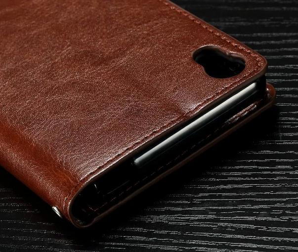 Sony Xperia X vintage fine leather wallet case Sony Xperia X vintage fine leather wallet case