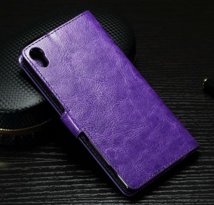 Sony Xperia X vintage fine leather wallet case
