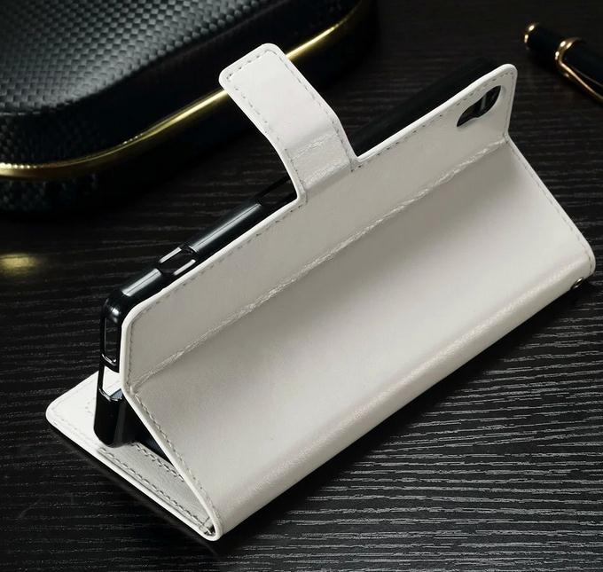 Sony Xperia XA vintage fine leather wallet case Sony Xperia XA vintage fine leather wallet case