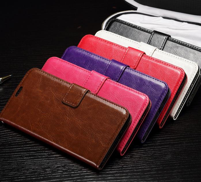 Huawei P9 vintage fine leather wallet case