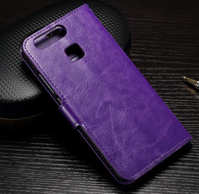 Huawei P9 vintage fine leather wallet case