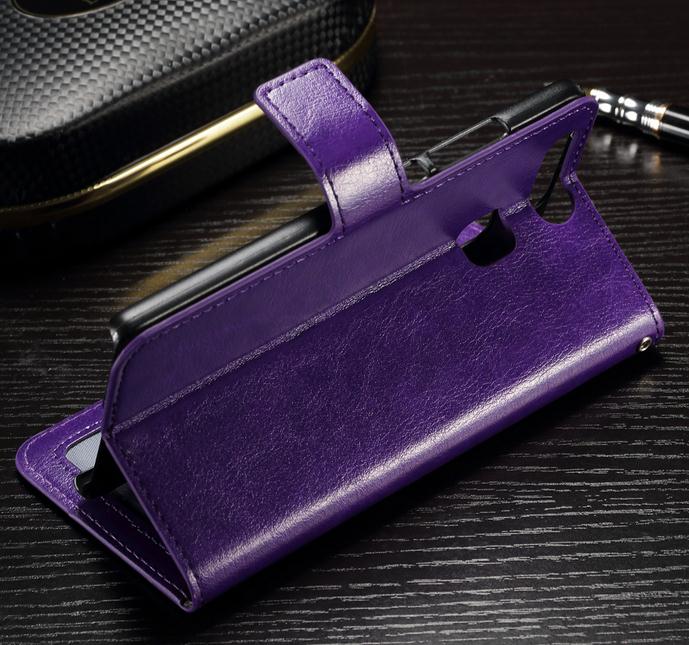Huawei P9 vintage fine leather wallet case
