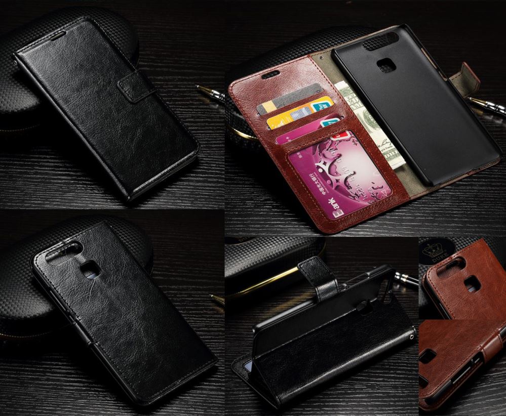 Huawei P9 vintage fine leather wallet case Huawei P9 vintage fine leather wallet case