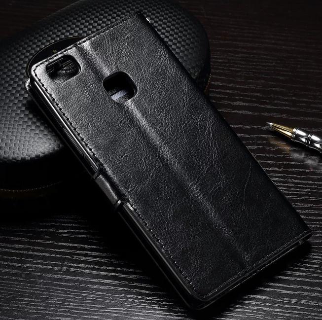 Huawei P9 lite vintage fine leather wallet case