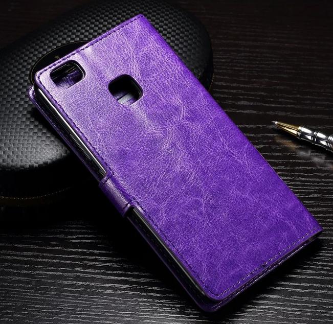 Huawei P9 lite vintage fine leather wallet case