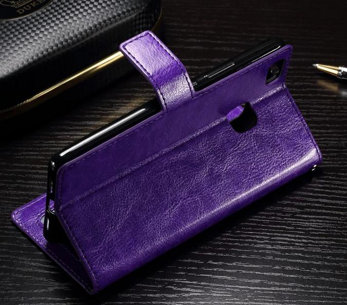 Huawei P9 lite vintage fine leather wallet case