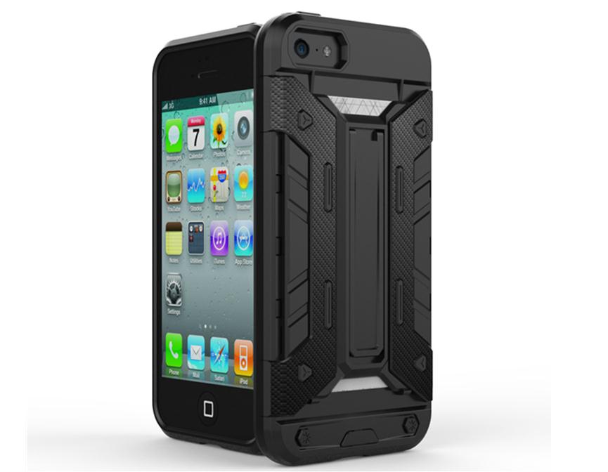 iPhone 5 5s SE Case Card Holder Kickstand Case