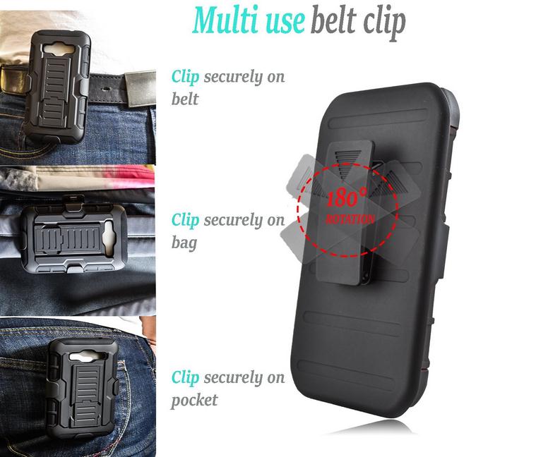 HTC 510 Hybrid armor Case+Belt Clip Holster DESIRE 510