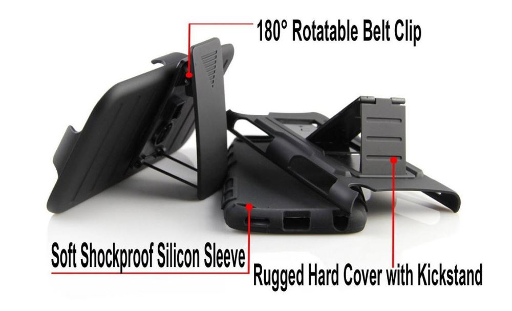 iPhone 4 4s Hybrid armor Case+Belt Clip Holster iPhone 4 4s Hybrid armor Case+Belt Clip Holster