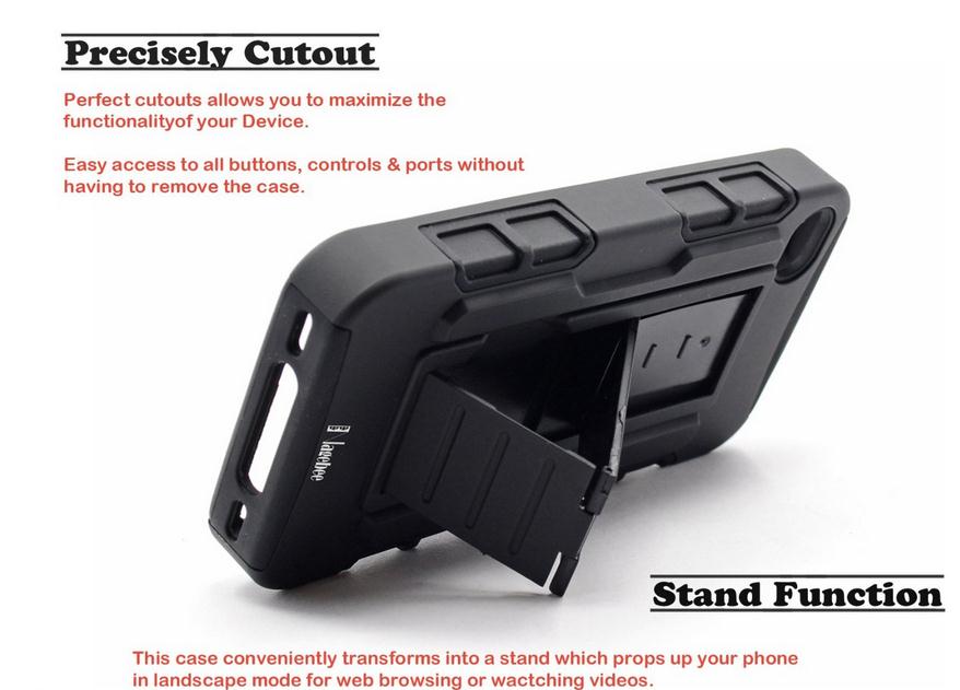 iPhone 4 4s Hybrid armor Case+Belt Clip Holster iPhone 4 4s Hybrid armor Case+Belt Clip Holster