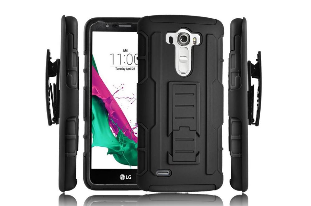 LG G3 Rugged Hybrid armor Case+Belt Clip Holster