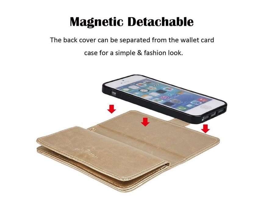 iPhone 5 5s se detachable wallet leather case iPhone 5 5s se detachable wallet leather case