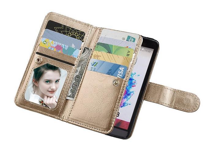 LG G3 double wallet leather case detachable
