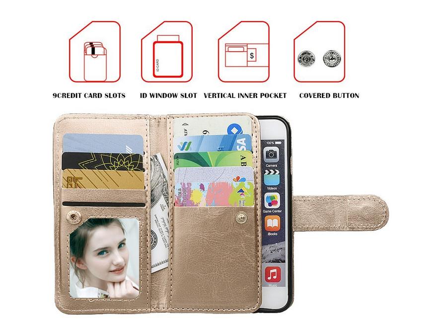 LG G4 double wallet leather case detachable