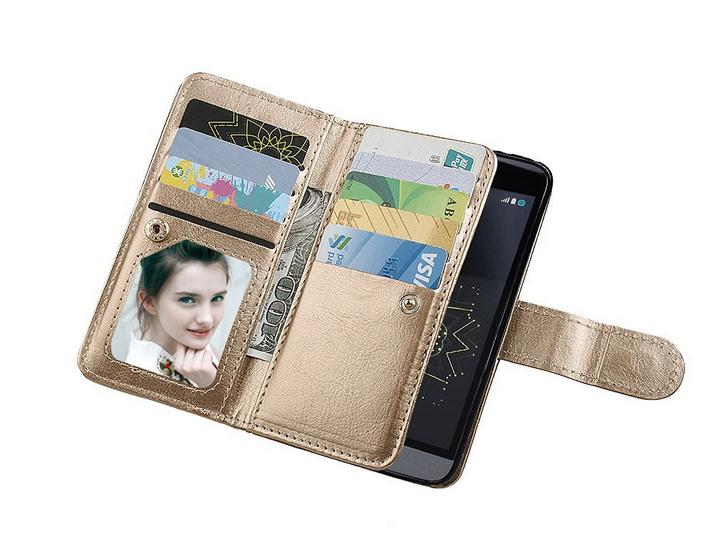 LG G5 double wallet leather case detachable