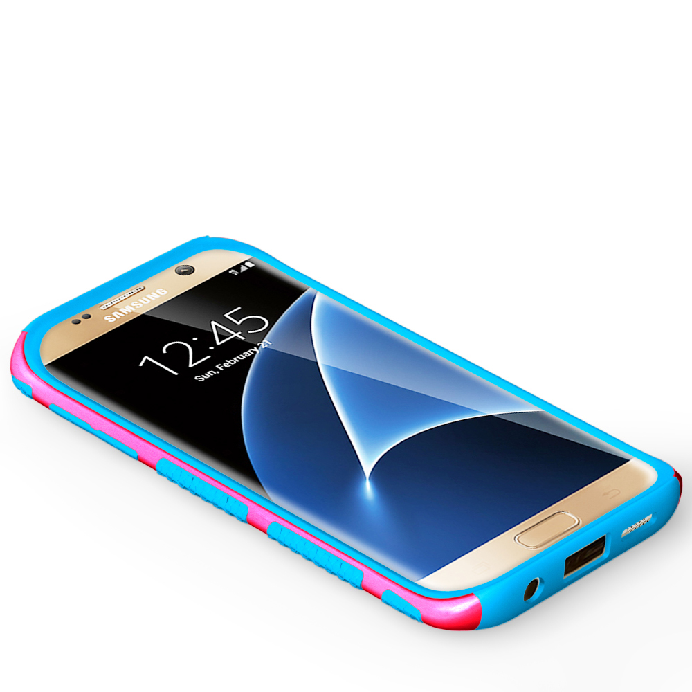 Galaxy S7 EDGE Case Heavy Duty Hybrid Rugged Case