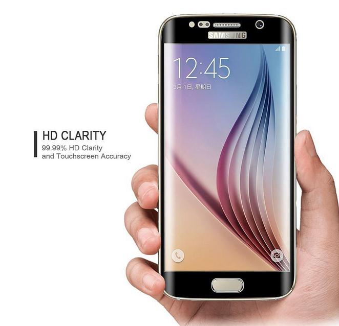 Galaxy S6 edge fully covered Curved Tempered Glass Screen protector Galaxy S6 edge fully covered Curved Tempered Glass Screen protector