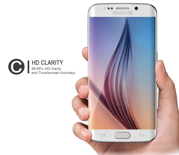 Galaxy S6 edge fully Curved Tempered Glass Screen Protector
