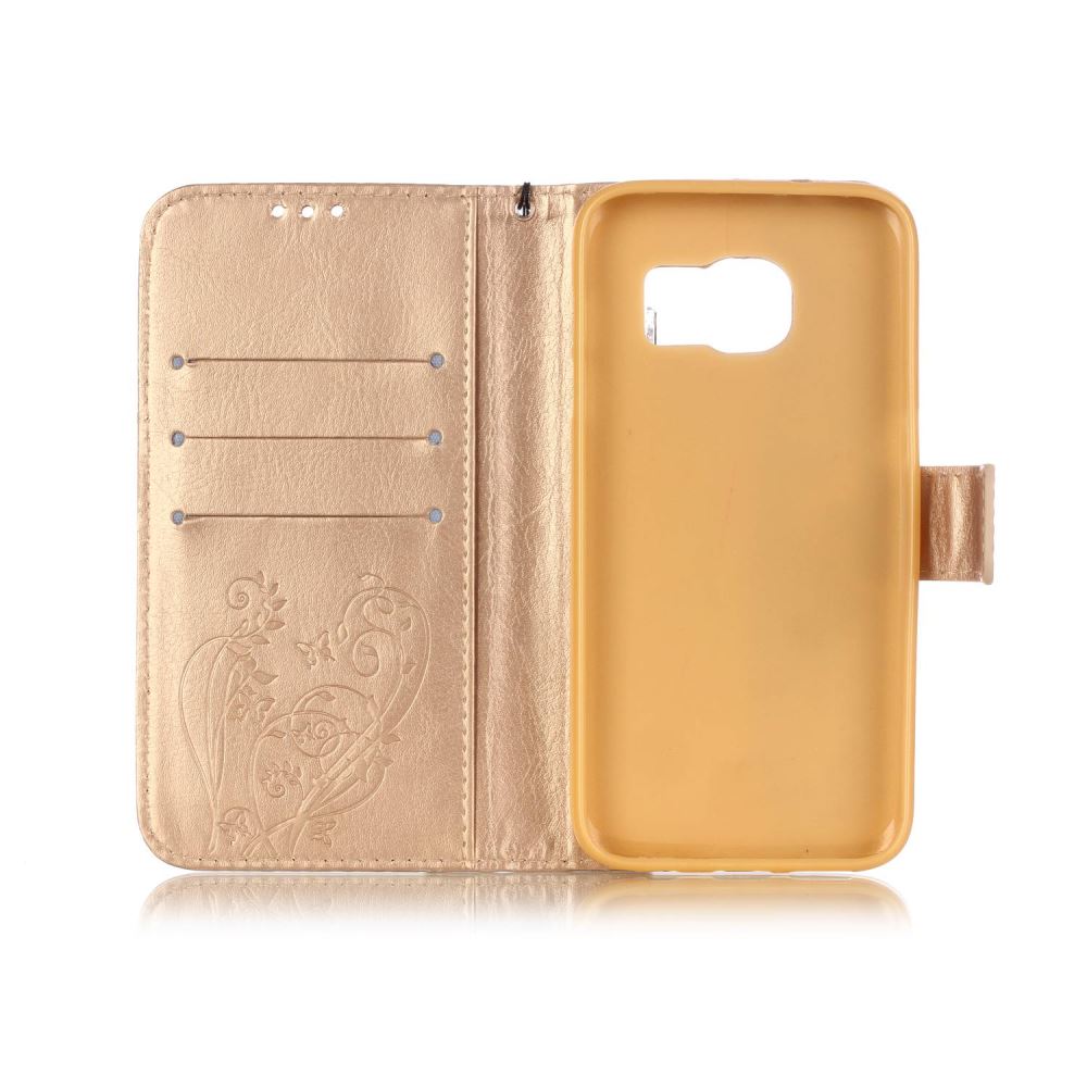 Samsung Galaxy S7 Case Premium leather Embossing wallet folio case