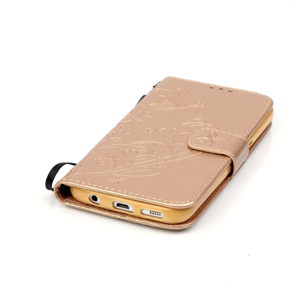 Samsung Galaxy S7 Case Premium leather Embossing wallet folio case