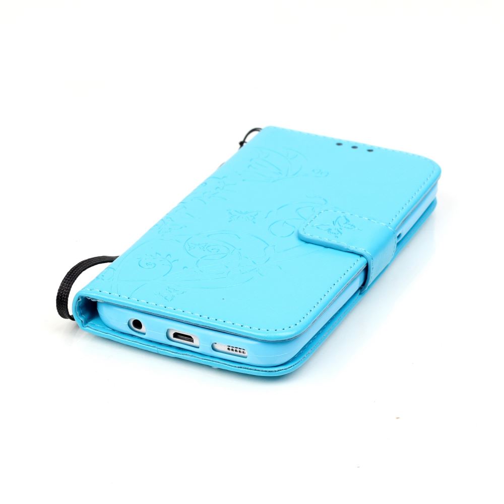 Samsung Galaxy S7 Case Premium leather Embossing wallet folio case