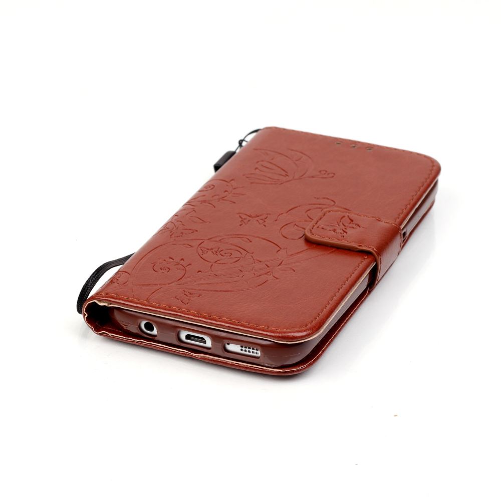 Samsung Galaxy S7 Case Premium leather Embossing wallet folio case