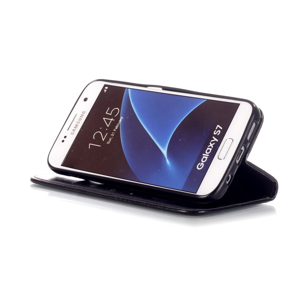 Samsung Galaxy S7 Case Premium leather Embossing wallet folio case Samsung Galaxy S7 Case Premium leather Embossing wallet folio case