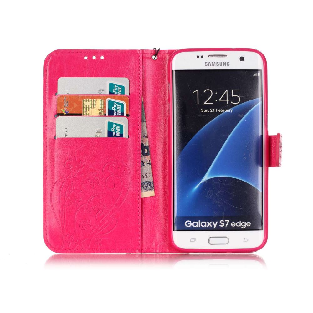 Samsung Galaxy S7 edge Case Premium leather Embossing wallet folio case Samsung Galaxy S7 edge Case Premium leather Embossing wallet folio case