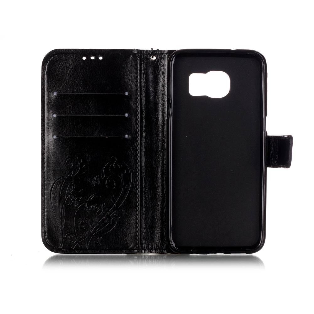 Samsung Galaxy S7 edge Case Premium leather Embossing wallet folio case