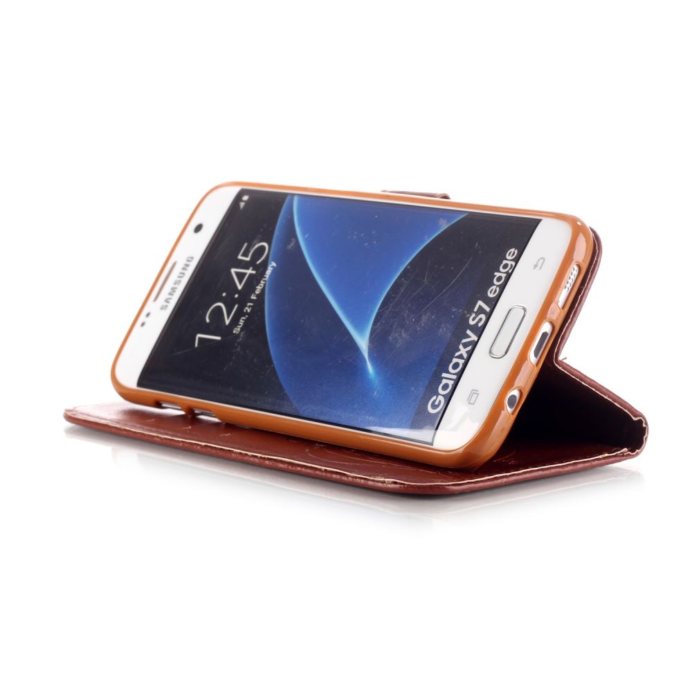 Samsung Galaxy S7 edge Case Premium leather Embossing wallet folio case Samsung Galaxy S7 edge Case Premium leather Embossing wallet folio case