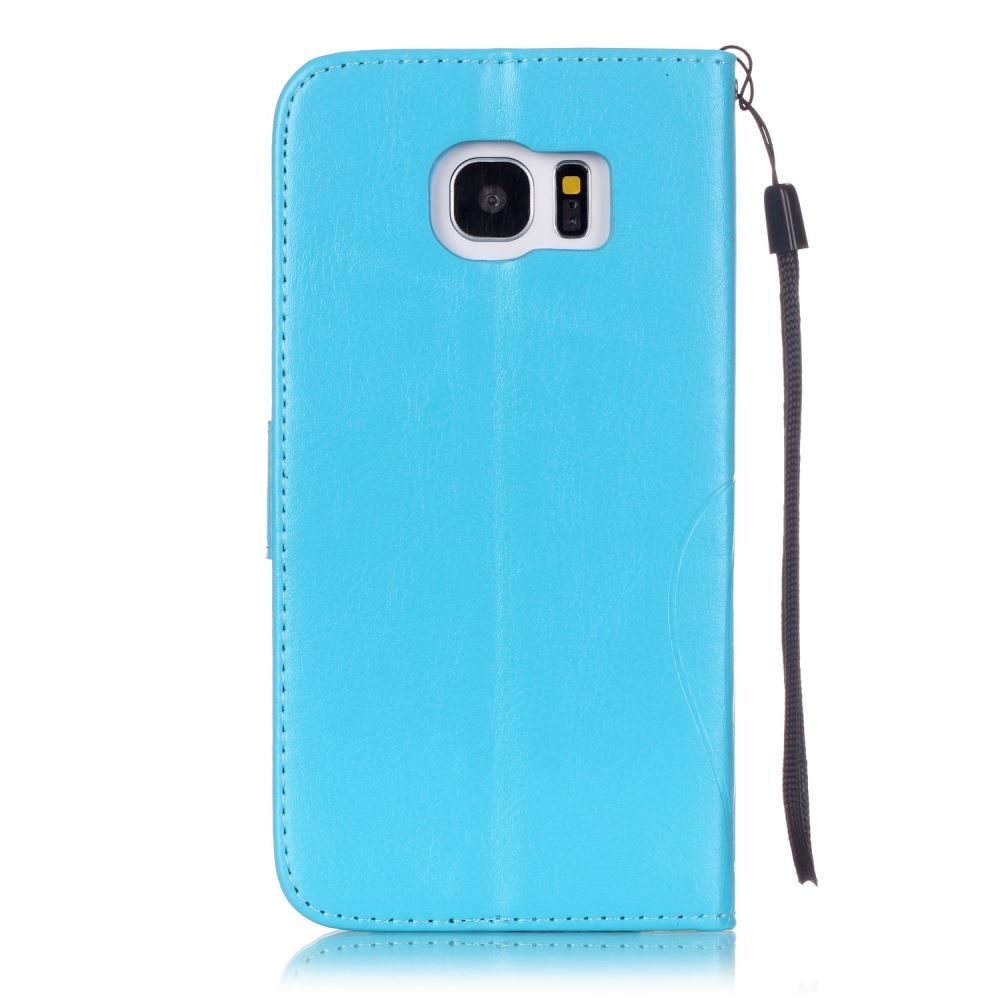 Samsung Galaxy S7 edge Case Premium leather Embossing wallet folio case