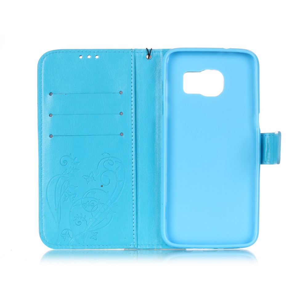 Samsung Galaxy S7 edge Case Premium leather Embossing wallet folio case