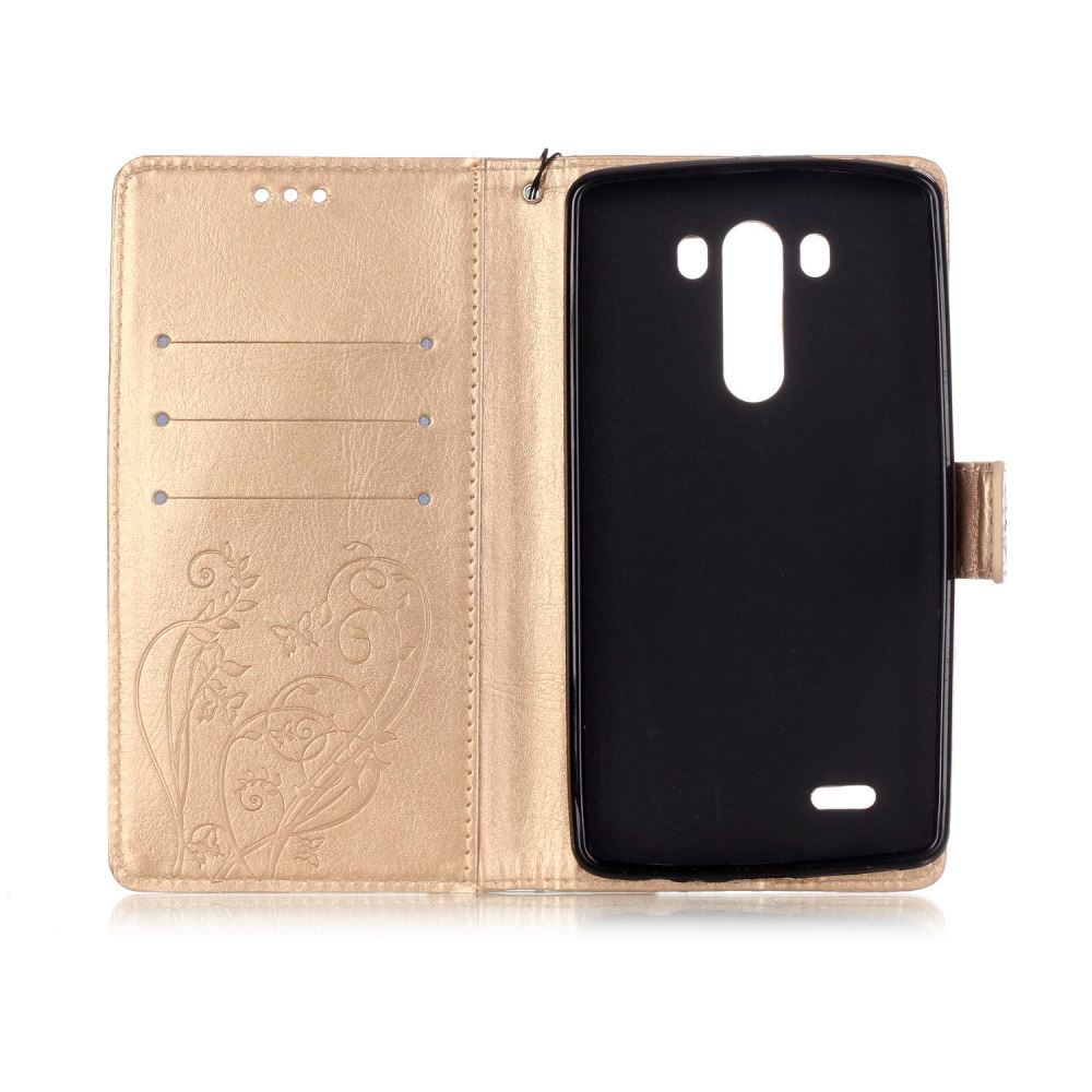 LG G3 Case Premium leather Embossing wallet folio case
