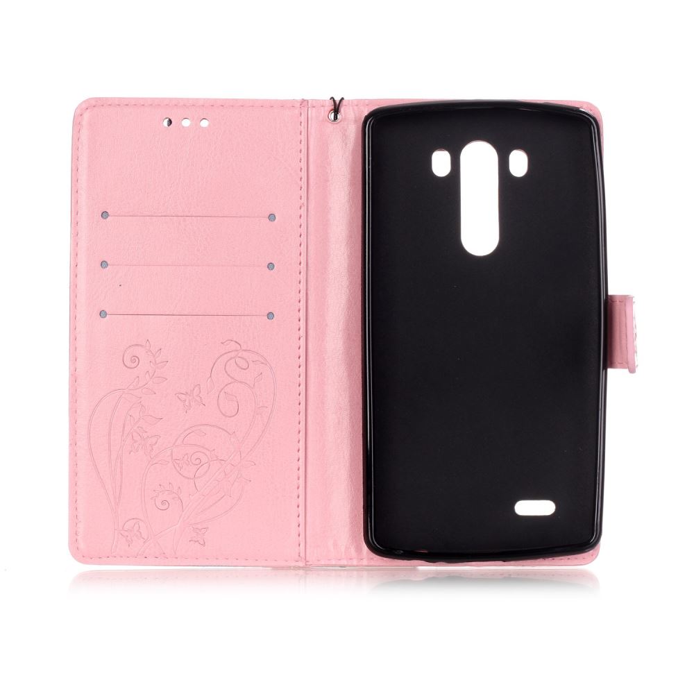 LG G3 Case Premium leather Embossing wallet folio case